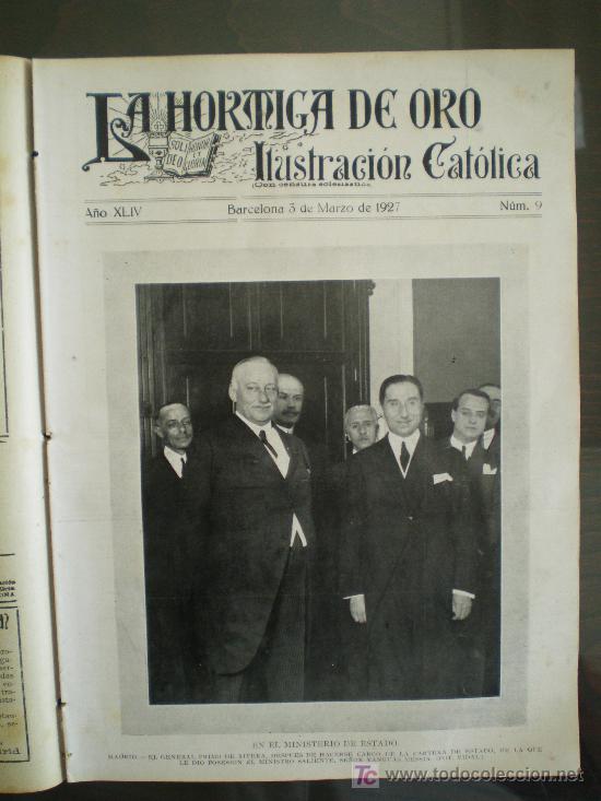 Coleccionismo de revistas y peri&oacute;dicos: LA HORMIGA DE ORO N&ordm; 9 (03/03/27) SARRIA BIBLIOFILIA ZARAGOZA BARCELONA BOSCO TIBIDABO EXLIBRIS VOLT