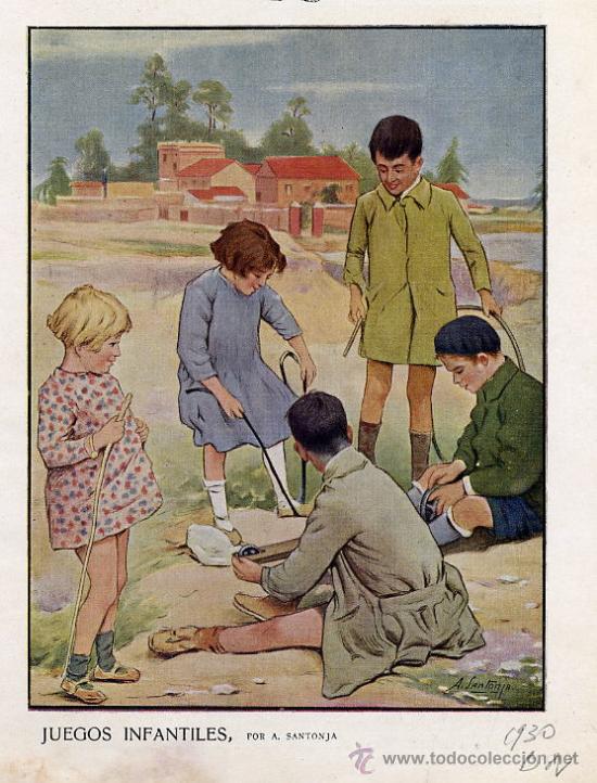 Collezionismo di Riviste e Giornali: JUEGOS INFANTILES 1930 SANTONJA HOJA REVISTA