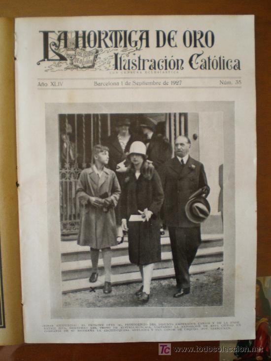 Coleccionismo de revistas y peri&oacute;dicos: LA HORMIGA DE ORO N&ordm; 35 (01/09/27) EIBAR TOLEDO ANZUOLA SEGURA VIZCAYA CARTAGENA CICLISMO ARMADA