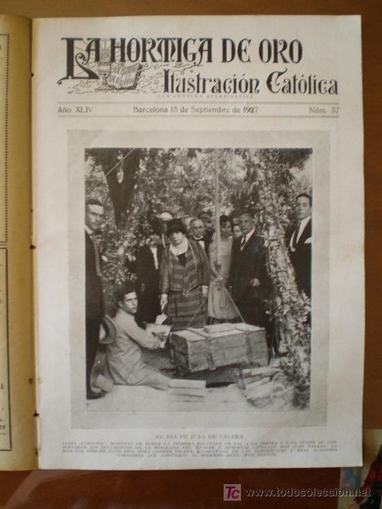 Coleccionismo de revistas y peri&oacute;dicos: LA HORMIGA DE ORO N&ordm; 37 (15/09/27) CABRA VALENCIA  GODELLA JATIVA CANET PLANAS MALUENDA DURANGO