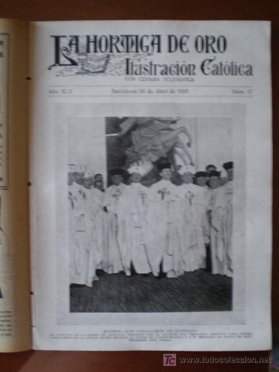 Coleccionismo de revistas y peri&oacute;dicos: LA HORMIGA DE ORO N&ordm; 17 (26/04/28) TARRRASA CABALLERO SANTIAGO ROMANICO CATALU&Ntilde;A MENEDEZ PIDAL RAE