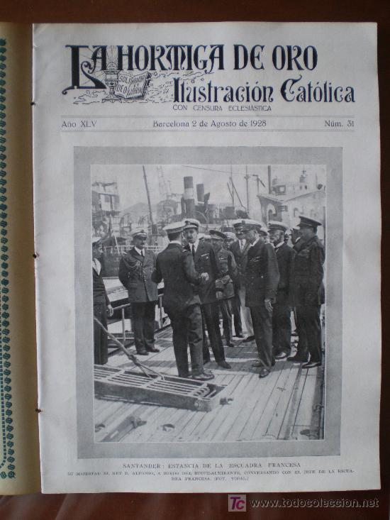 Coleccionismo de revistas y peri&oacute;dicos: LA HORMIGA DE ORO N&ordm; 31 (02/08/28) SANTANDER ALBA TRIANA NURIA GAVE A BERGADAN QUART GERENA CHUCENA