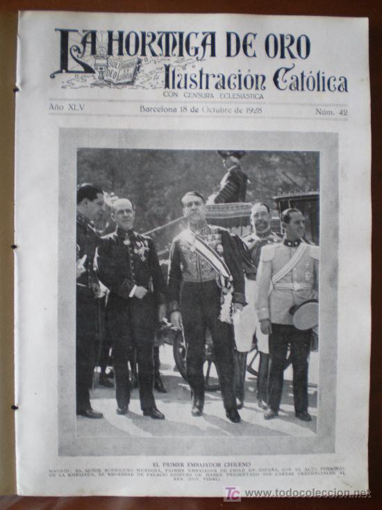 Coleccionismo de revistas y peri&oacute;dicos: LA HORMIGA DE ORO N&ordm; 42 (18/10/28) BERDAGAN PEDRA FORCA SEGOVIA NURIA TORTOSA DIRIGIBLE GUADALUPE