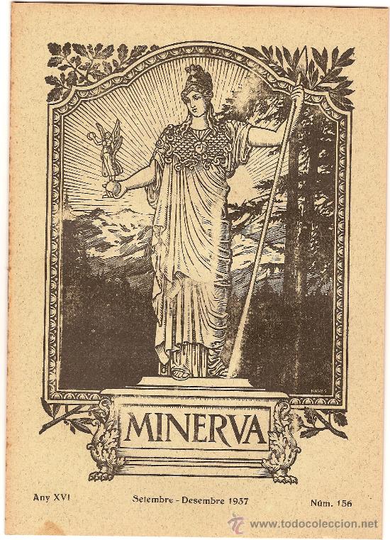 Coleccionismo de revistas y peri&oacute;dicos: REVISTA MINERVA PORTAVEU DEL C.E.MINERVA NUM 156 BARCELONA SETBRE-DESBRE 1937 ANY XVI