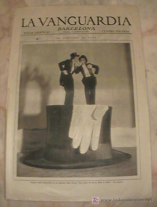 Collezionismo di Riviste e Giornali: ANTIGUO DIARIO LA VANGUARDIA BARCELONA NOTAS GRAFICAS CUATRO PAGINAS 24 DE ENERO DE 1932