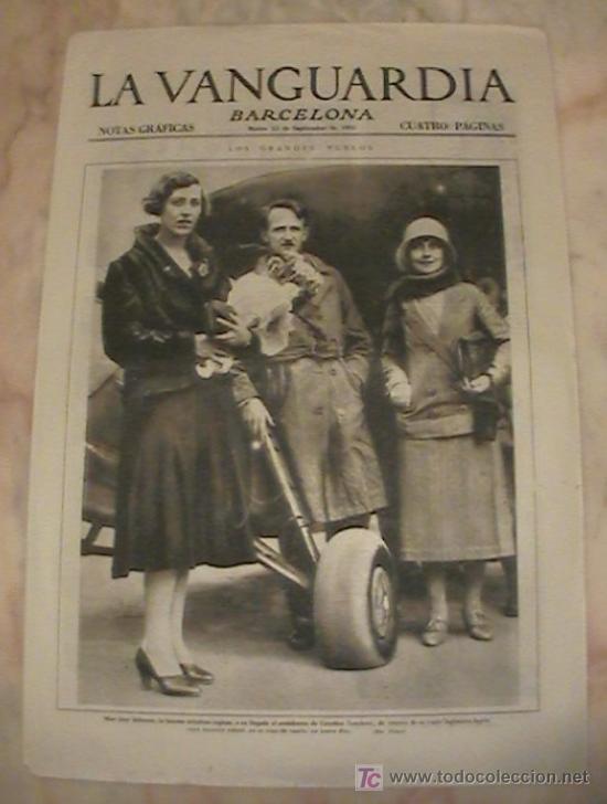 Collezionismo di Riviste e Giornali: ANTIGUO DIARIO LA VANGUARDIA BARCELONA NOTAS GRAFICAS CUATRO PAGINAS 15 DE SEPTIEMBRE DE 1931