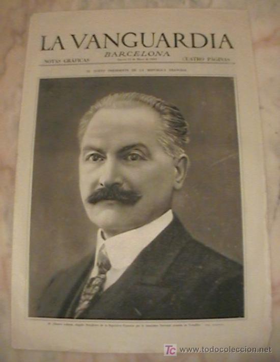 Collection Magazines and Newspapers: ANTIGUO DIARIO LA VANGUARDIA BARCELONA NOTAS GRAFICAS CUATRO PAGINAS 12 DE MAYO DE 1932