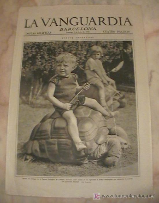 Collezionismo di Riviste e Giornali: ANTIGUO DIARIO LA VANGUARDIA BARCELONA NOTAS GRAFICAS CUATRO PAGINAS 3 DE JULIO DE 1932