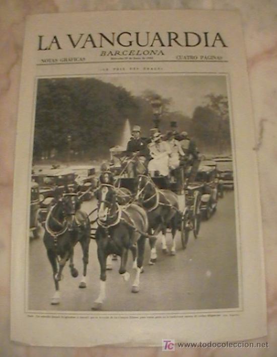 Collezionismo di Riviste e Giornali: ANTIGUO DIARIO LA VANGUARDIA BARCELONA NOTAS GRAFICAS CUATRO PAGINAS 29 DE JUNIO DE 1932