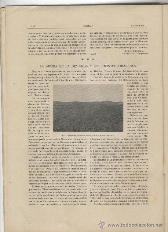 Coleccionismo de revistas y peri&oacute;dicos: IBERICA 855 A&Ntilde;O 1930 SIERRA DE LA DEMANDA OBARENES VILLANUEVA DE TEBAS CARDEDEU JOSE RICART