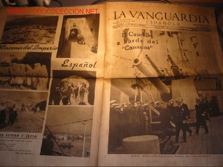 Sammeln von Zeitschriften und Zeitungen: DIARIO LA VANGUARDIA A&Ntilde;O 1939