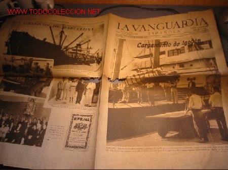 Coleccionismo de revistas y peri&oacute;dicos: DIARIO LA VANGUARDIA A&Ntilde;O 1939