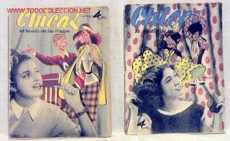 Coleccionismo de revistas y peri&oacute;dicos: Chicas La revista de los 17 a&ntilde;os n&ordm; 82 20 enero 1952 y n&ordm; 115 7 sept 1952 publicidad Roberta belleza