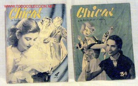 Coleccionismo de revistas y peri&oacute;dicos: Chicas La revista de los 17 a&ntilde;os n&ordm; 71 4 noviemb 1951 n&ordm; 29 14 enero 1951 publicidad Beb&eacute; Ingl&eacute;s