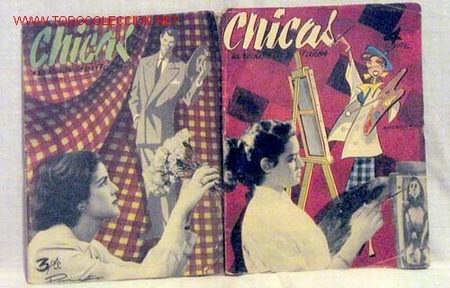 Coleccionismo de revistas y peri&oacute;dicos: Chicas La revista de los 17 a&ntilde;os n&ordm; 95 20 abril 1952 y n&ordm; 46 13 mayo 1951 publicidad Beb&eacute; Ingl&eacute;s