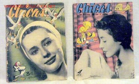 Coleccionismo de revistas y peri&oacute;dicos: Chicas La revista de los 17 a&ntilde;os n&ordm; 118 28 sept 1952 y n&ordm; 61 26 agosto 1951 publicidad Beb&eacute; Ingl&eacute;s