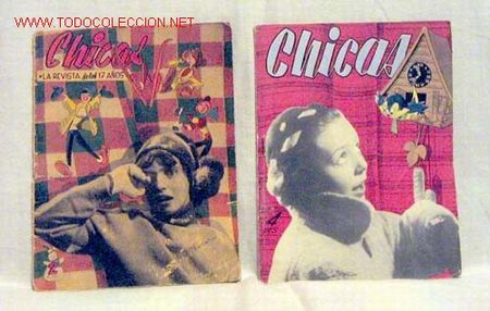 Coleccionismo de revistas y peri&oacute;dicos: Chicas La revista de los 17 a&ntilde;os n 186 14 febrero 1954 n&ordm; 24 3 diciembre 1950 publicidad Beb&eacute; Ingl&eacute;s