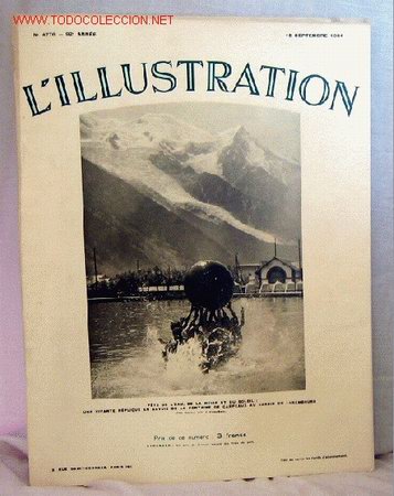 Coleccionismo de Revistas y Peri&oacute;dicos: L illustration septiembre 1934 Fete de l eau de la neige et du soleil revista francesa