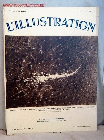 Coleccionismo de revistas y peri&oacute;dicos: L illustration abril 1935 Ecrassement en Congo a 200 km a la heure revista francesa