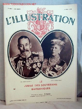 Coleccionismo de revistas y peri&oacute;dicos: L illustration mayo 1935 Le jubil&eacute; des souverains britanniques Monarqu&iacute;a inglesa revista francesa