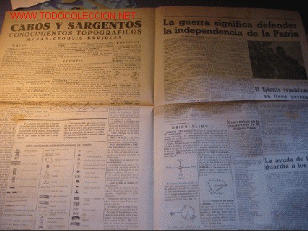 Coleccionismo de revistas y peri&oacute;dicos: DIARIO EJERCITO POPULAR A&Ntilde;O 1938