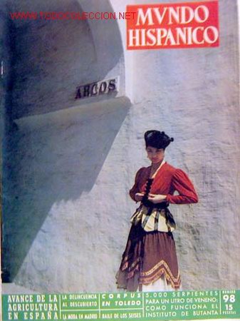 Coleccionismo de revistas y peri&oacute;dicos: Mundo Hispanico n&ordm; 98 Mayo 1956 Avance agricultura en Espa&ntilde;a Delicuencia descubierto
