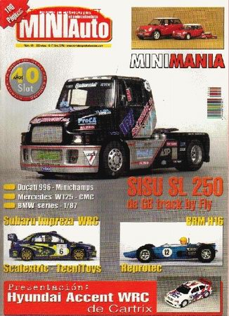 Coleccionismo de revistas y peri&oacute;dicos: Miniauto n&ordm; 64. Ducati 996. Hyundai Accent WRC. Sisu sl 250