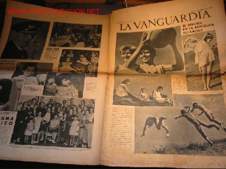 Sammeln von Zeitschriften und Zeitungen: DIARIO LA VANGUARDIA 22 SEPTIEMBRE A&Ntilde;O 1938 - EL DEPORTE DE LA REPUBLICA ESPA&Ntilde;OLA