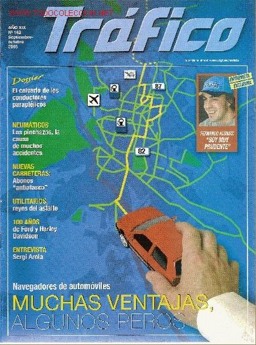 Coleccionismo de Revistas y Peri&oacute;dicos: Revista 'Tr&aacute;fico', n&ordm; 162. Septiembre 2003. Entrevista a Fernando Alonso.