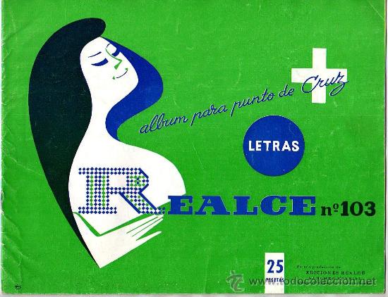 Collezionismo di Riviste e Giornali: album para punto de cruz , letras , realce num 103 (1970, 21x27,5cm aprox)