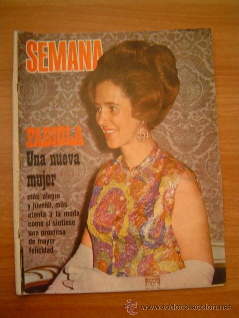 Coleccionismo de Revistas y Peri&oacute;dicos: REVISTA SEMANA 29 DE MARZO 1969  N&ordm;1519- FABIOLA UNA NUEVA MUJER MAS ALEGRE Y JUVENIL
