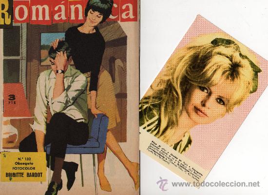 Coleccionismo de Revistas y Peri&oacute;dicos: romantica n&ordm; 132 con fotocolor de brigitte bardot