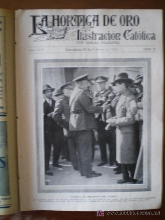Coleccionismo de revistas y peri&oacute;dicos: LA HORMIGA DE ORO N&ordm; 9 (28/02/29) MARIA CRISTINA BADALONA TARRAGONA SEVILLA ROMA VATICANO ZARAGOZA