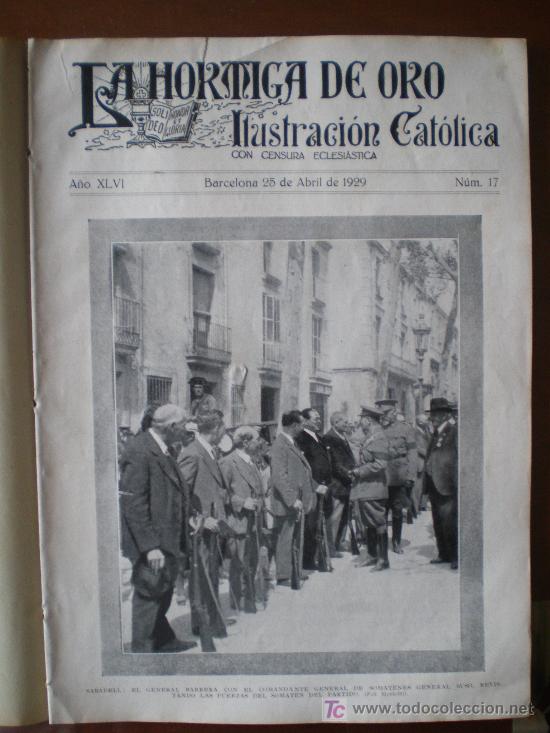 Coleccionismo de revistas y peri&oacute;dicos: LA HORMIGA DE ORO N&ordm; 17 (25/04/29) SABADELL BERGADAN PEGUERA SEVILLA GANDIA HUELVA AGUSTINOS EIBAR