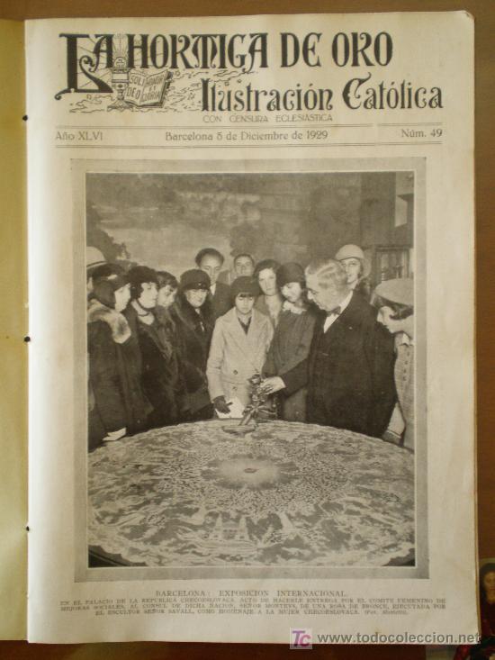 Coleccionismo de revistas y peri&oacute;dicos: LA HORMIGA DE ORO N&ordm; 49 (05/12/29) SESTAO SEVILLA CORDOBA ARENYS VALENCIA BARCELONA ANTIGUA CATALU&Ntilde;A