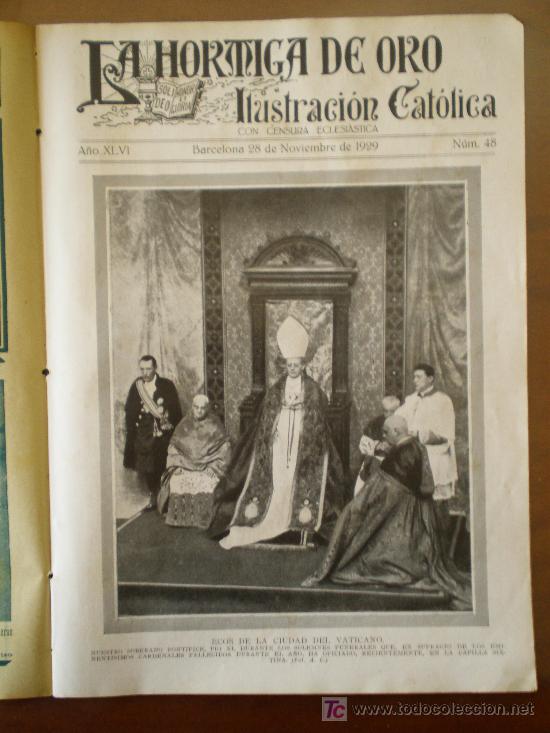 Coleccionismo de revistas y peri&oacute;dicos: LA HORMIGA DE ORO N&ordm; 48 (28/11/29) MENORCA CISNEROS FERRAN CORDOBA F.C.BARCELONA ZARAGOZA ARAUCA