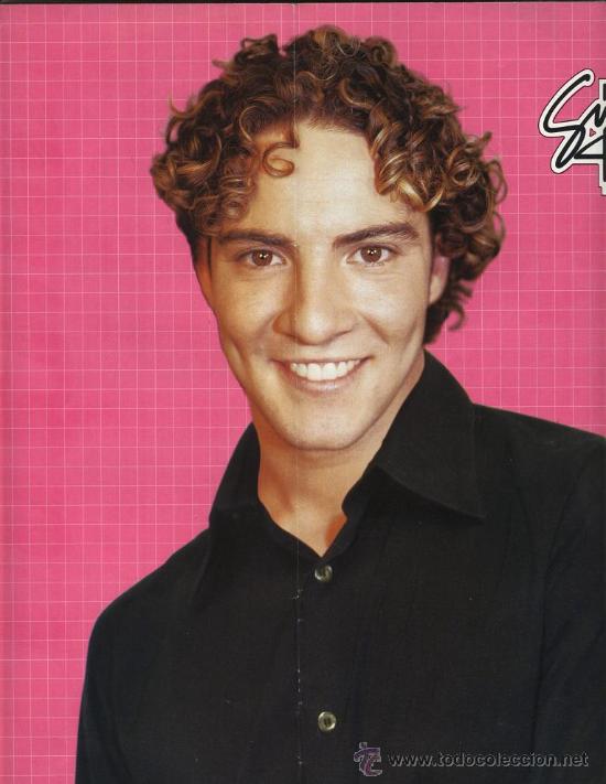 Coleccionismo de Revistas y Peri&oacute;dicos: P&oacute;ster revista Super-Pop - Por una cara BISBAL y por la otra BUSTAMANTE ( ot, operaci&oacute;n triunfo )