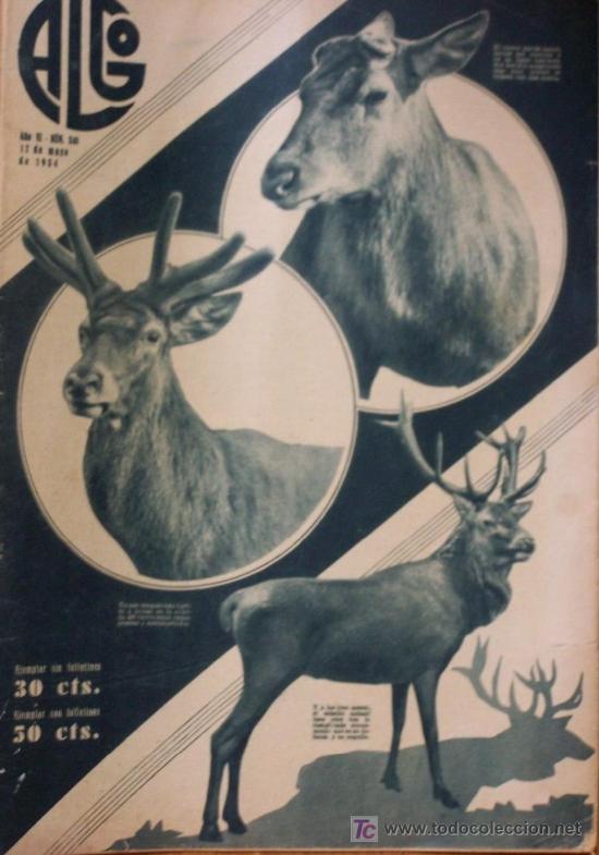 Coleccionismo de revistas y peri&oacute;dicos: ANTIGUA REVISTA ALGO: ILUSTRACION POPULAR &ndash; 1934 * SAGUNTO * SALM&Oacute;N * ENERG&Iacute;A SOLAR *
