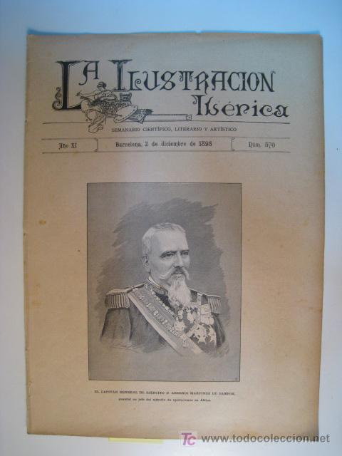 Coleccionismo de Revistas y Peri&oacute;dicos: LA ILUSTRACION IBERICA. N&ordm; 570. 1893. REVISTA
