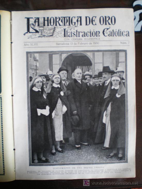 Coleccionismo de revistas y peri&oacute;dicos: LA HORMIGA DE ORO N&ordm; 7 (13/02/30) BARCELONA ESCORIAL CORDOBA SEVILLA GRANADA NAJERA RIOJA VALENCIA
