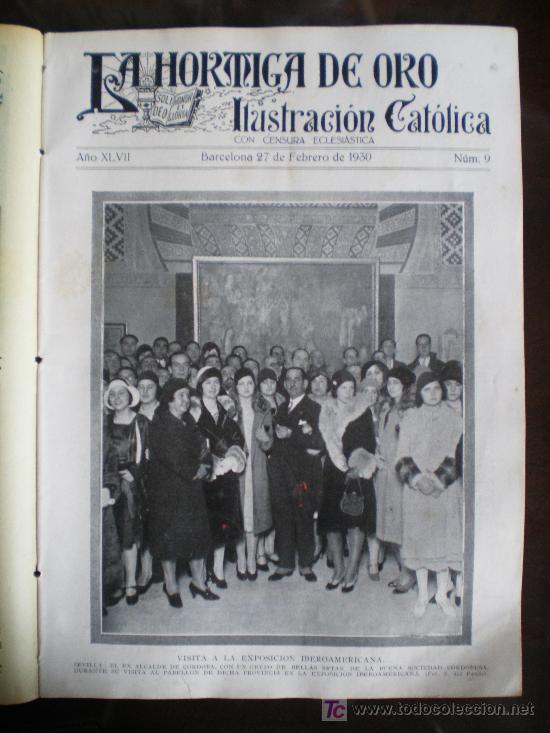 Coleccionismo de revistas y peri&oacute;dicos: LA HORMIGA DE ORO N&ordm; 9 (27/02/30) SEVILLA TARRAGONA BURGOS JUAN DE MENA IMAGINERO LLARDECANS LERIDA
