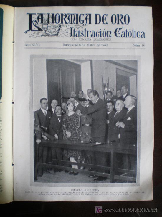 Coleccionismo de revistas y peri&oacute;dicos: LA HORMIGA DE ORO N&ordm; 10 (06/03/30) MADRID SANCHEZ GUERRA LUJANES MADRID EIBAR ALMANZOR ARMADA