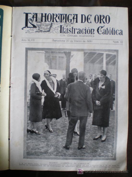Coleccionismo de revistas y peri&oacute;dicos: LA HORMIGA DE ORO N&ordm; 12 (20/03/30) MADRID BARCELONA FRANCIA LERIDA SEVILLA VALLBONA FRENOPATICO