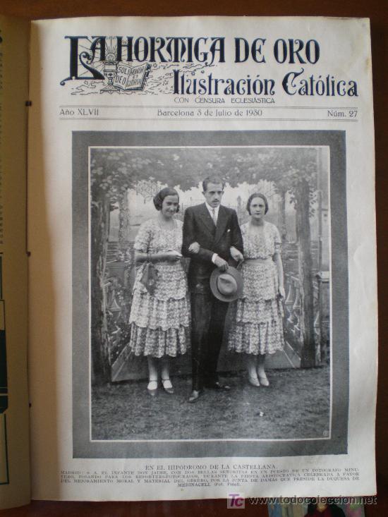 Coleccionismo de revistas y peri&oacute;dicos: LA HORMIGA DE ORO N&ordm; 27 (03/07/30) GALICIA CATALU&Ntilde;A CARTAGENA SEVILLA GRANADA FUTBOL TOLOSA