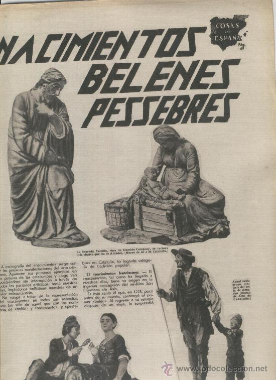 Colecionismo de Revistas e Jornais: REVISTA A&Ntilde;O 1935 PESEBRE BELEN BELENES PESEBRES CATALU&Ntilde;A Y LEVANTE AMADEU EL TEMPLO DEL DIABLO KURDO