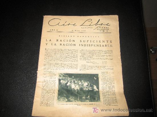 Coleccionismo de Revistas y Peri&oacute;dicos: REVISTA AIRE LIBRE - A&Ntilde;O 1924 -