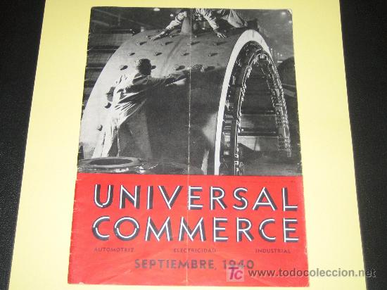 Coleccionismo de Revistas y Peri&oacute;dicos: REVISTA UNIVERSAL COMERCE - AMERICANA, EDICION ESPECIAL PARA ESPA&Ntilde;A- SEPTIEMBRE 1940
