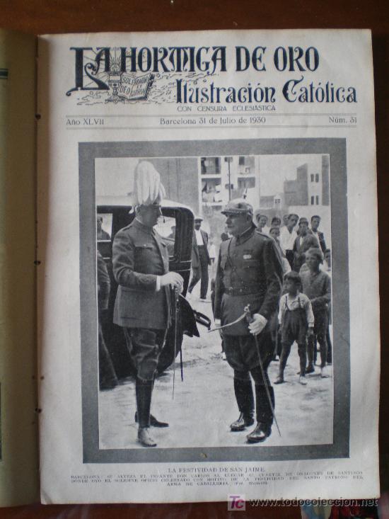 Coleccionismo de revistas y peri&oacute;dicos: LA HORMIGA DE ORO N&ordm; 31 (31/07/30) OLLER GERONA RODA VALENCIA ANDALUCIA TOLEDO ERMUA PASAJES SEVILLA
