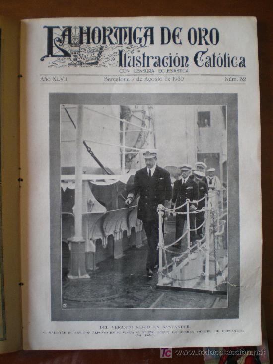 Coleccionismo de revistas y peri&oacute;dicos: LA HORMIGA DE ORO N&ordm; 32 (07/08/30) SANTANDER MALLORCA CALDETAS PLANAS SABADELL CARMONA BAUDILLO
