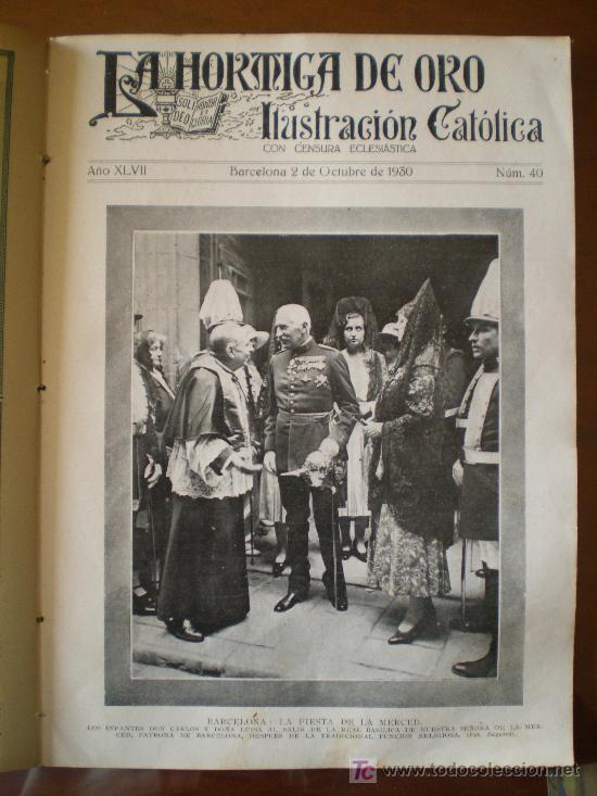 Coleccionismo de revistas y peri&oacute;dicos: LA HORMIGA DE ORO N&ordm; 40 (02/10/30) SAN PEDRO DE NOS UTIEL BARGOTA AZCOITIA TARRAGONA VITORIA PIQUER